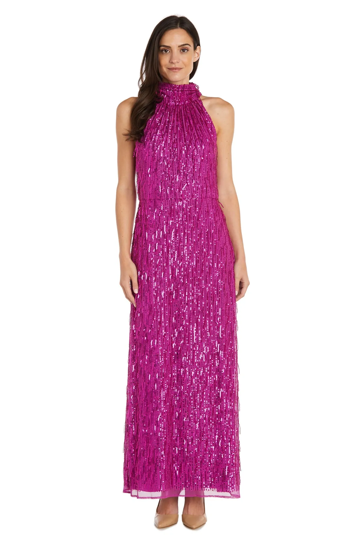 High Neck Fringe Sequin Dress sold by R&M Richards product image thumbnail 4