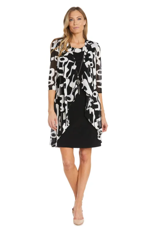 Geometric Printed Jacket Dress - Petite sold by R&M Richards