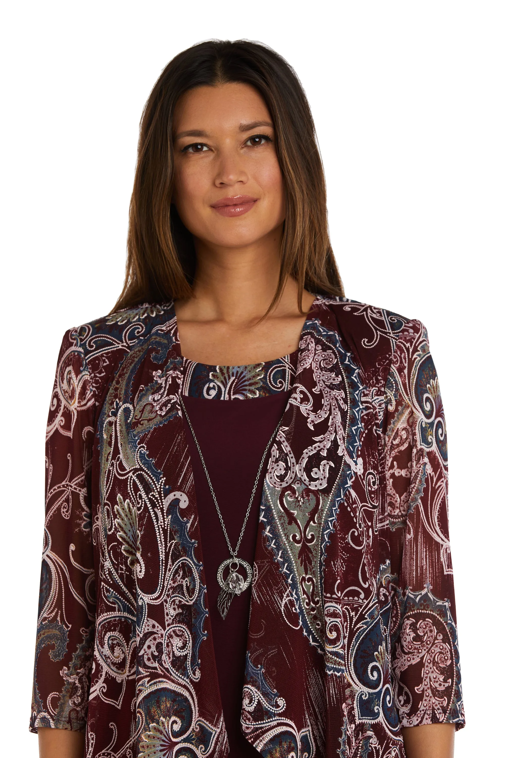 Two Piece Printed Jacket and Dress Set - Petite sold by R&M Richards product image thumbnail 5