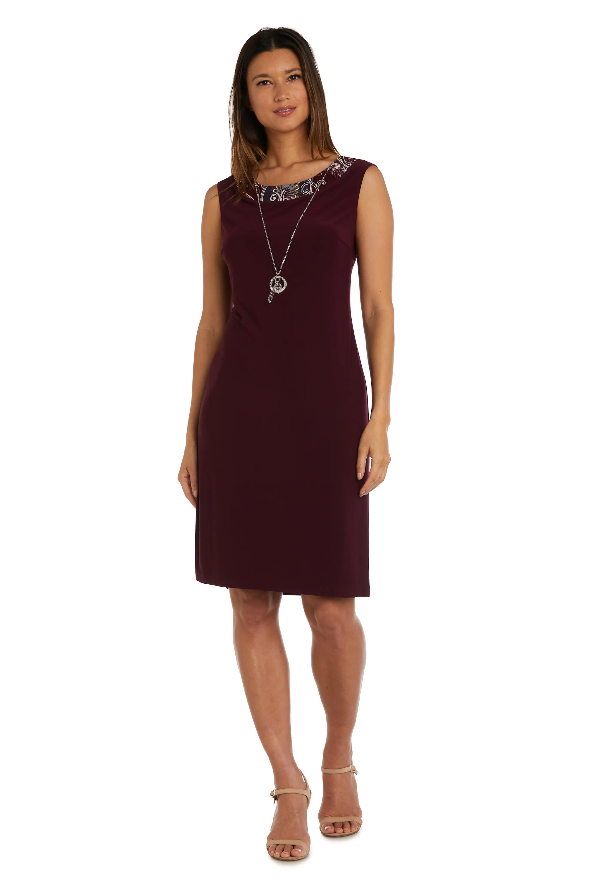 Two Piece Printed Jacket and Dress Set - Petite sold by R&M Richards product image thumbnail 3