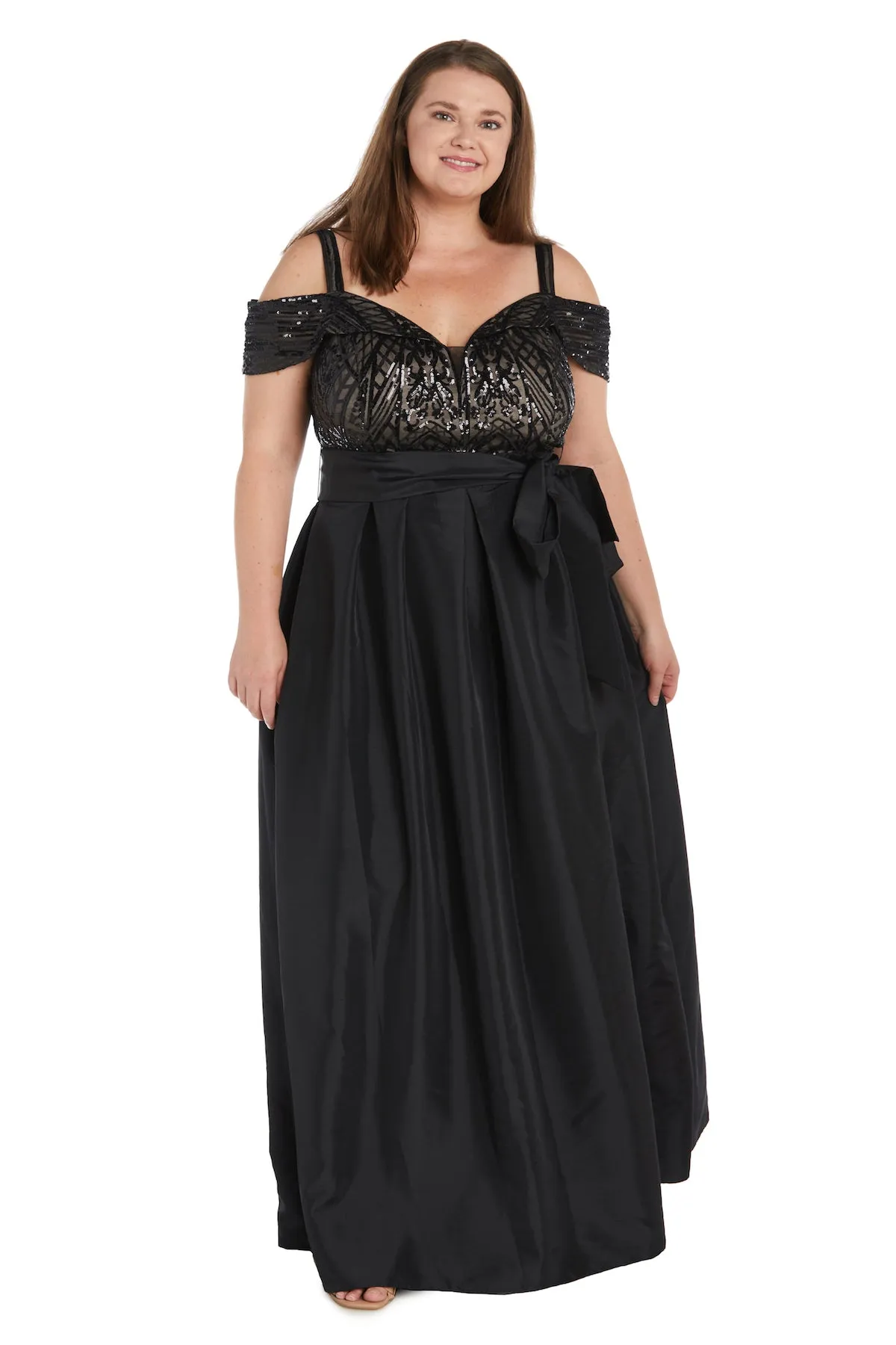 Off The Shoulder Evening Gown - Plus sold by R&M Richards
