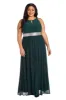 Maxi Dress with Keyhole Cutout, Halterneck and Flowing Skirt - Plus sold by R&M Richards