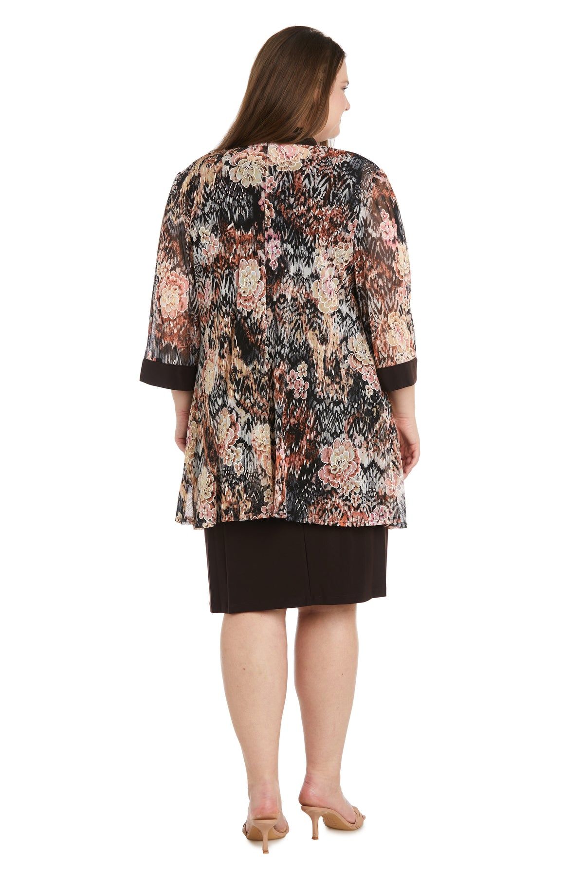 Daytime Floral Print Jacket Dress - Plus sold by R&M Richards product image thumbnail 2