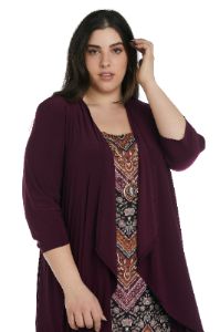 Two-Piece Printed Dress with Matching Jacket - Plus sold by R&M Richards