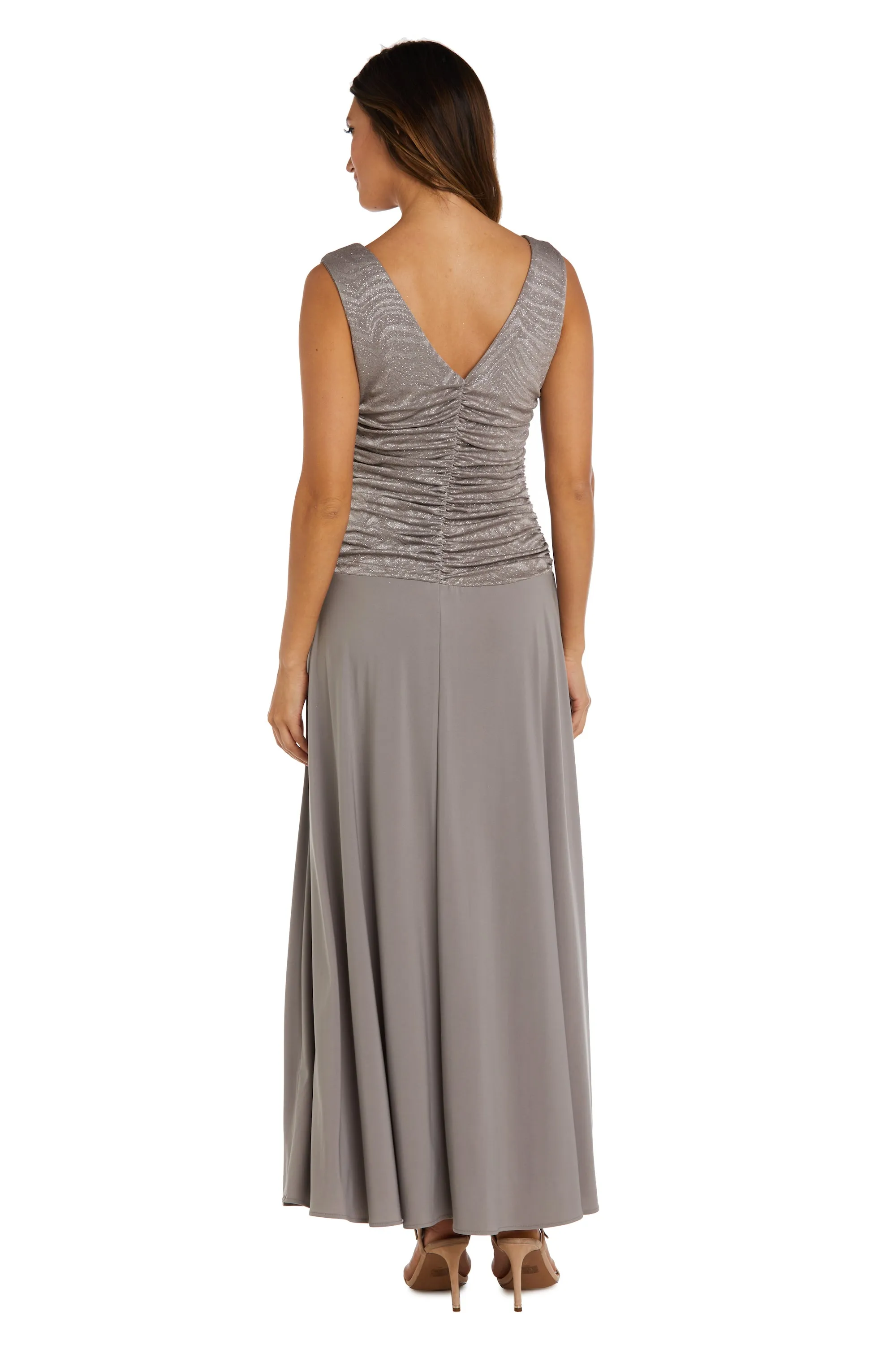Glitter Bodice Evening Gown - Petite sold by R&M Richards product image thumbnail 2