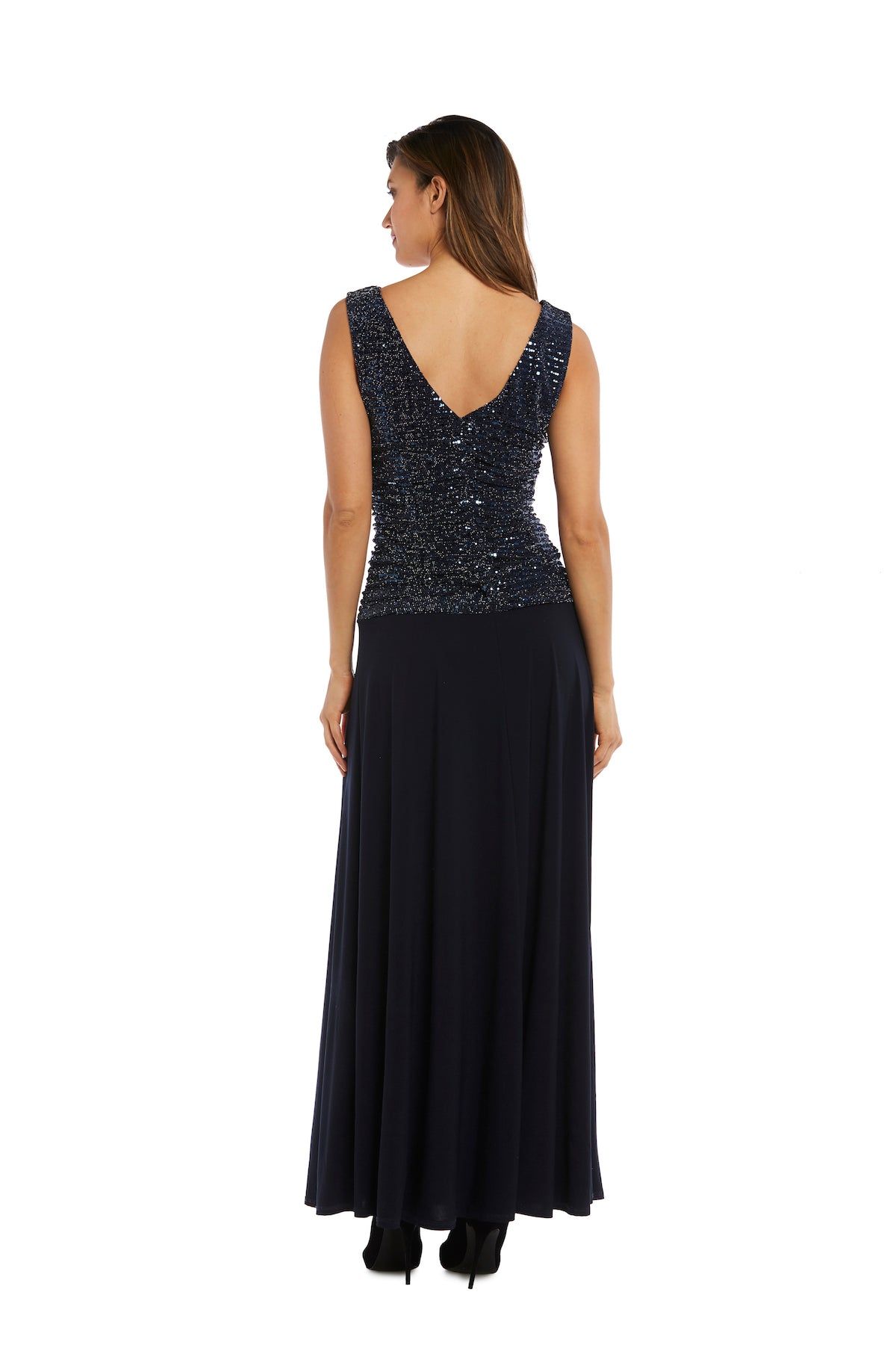 Sleeveless Maxi Gown with Sequined Top sold by R&M Richards product image thumbnail 2