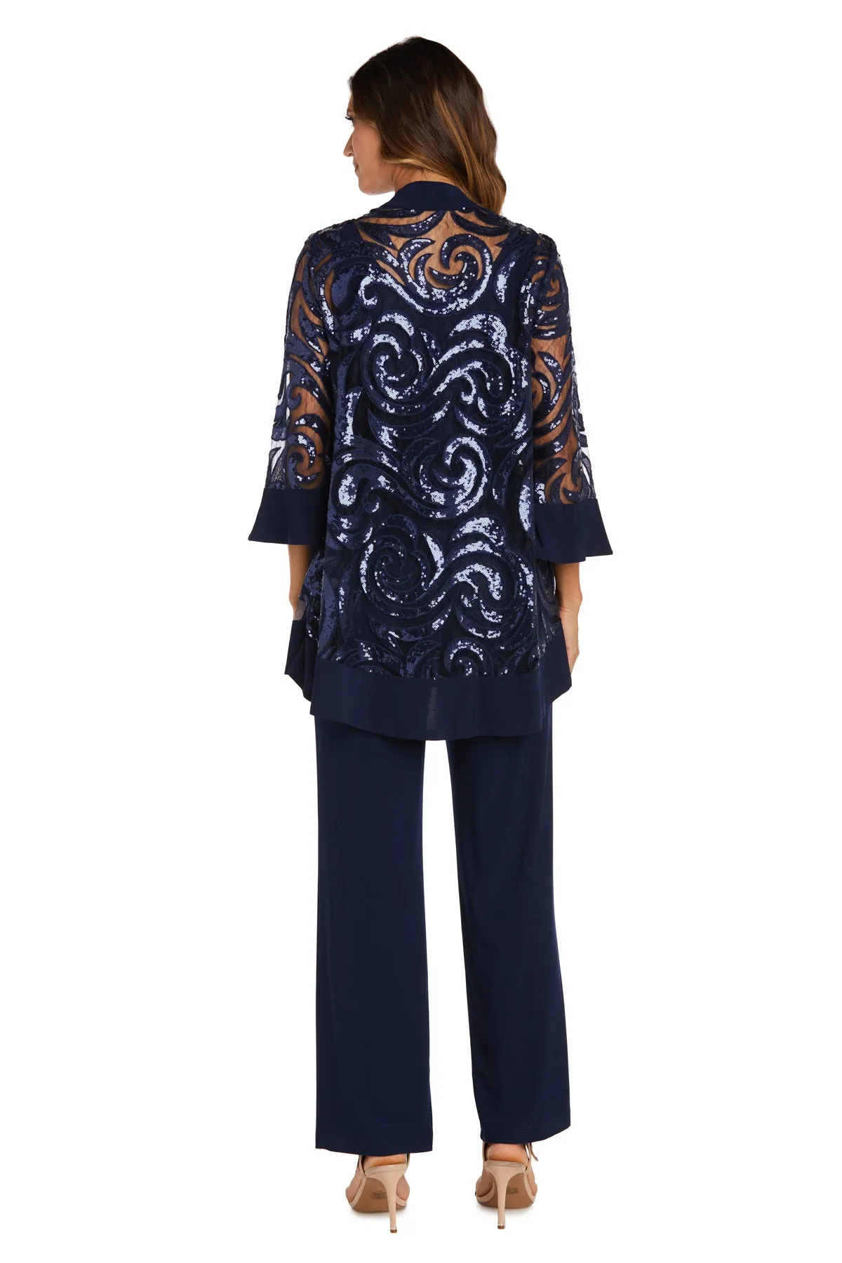 Three Piece Set With Sequin Swing Jacket and Detachable Necklace sold by R&M Richards product image thumbnail 5