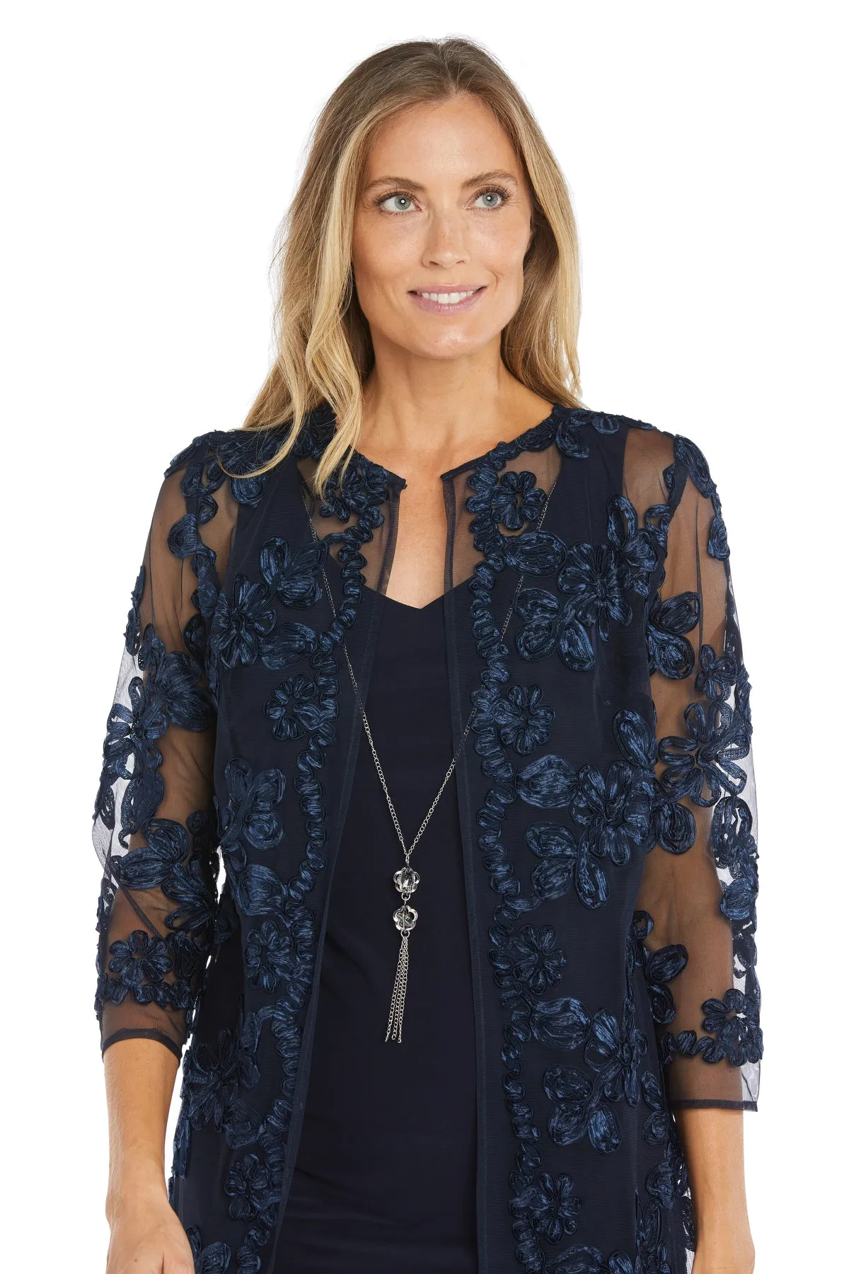 Floral Woven Jacket Dress - Attaches at The Neckline sold by R&M Richards product image thumbnail 5