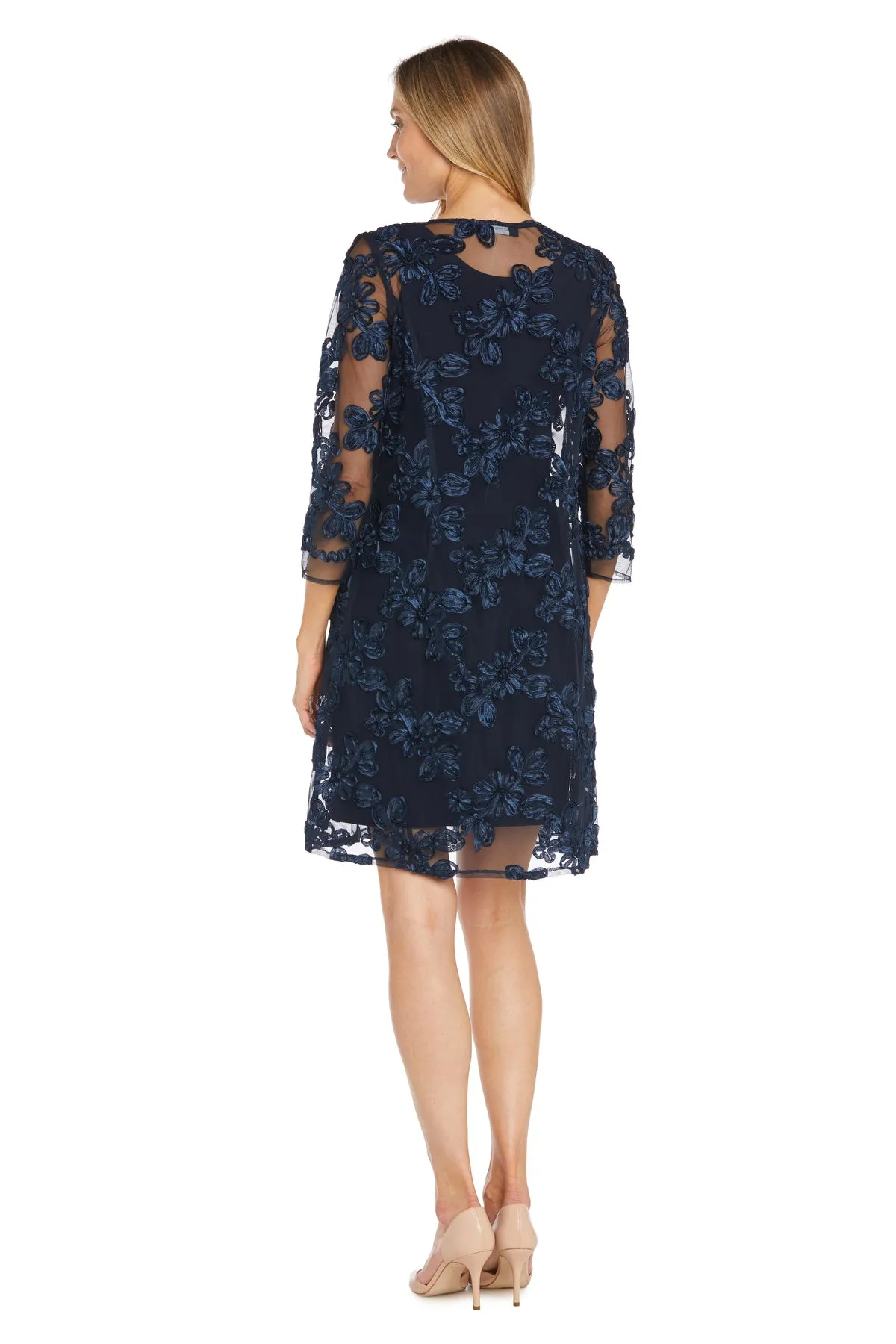 Floral Woven Jacket Dress - Attaches at The Neckline sold by R&M Richards product image thumbnail 2