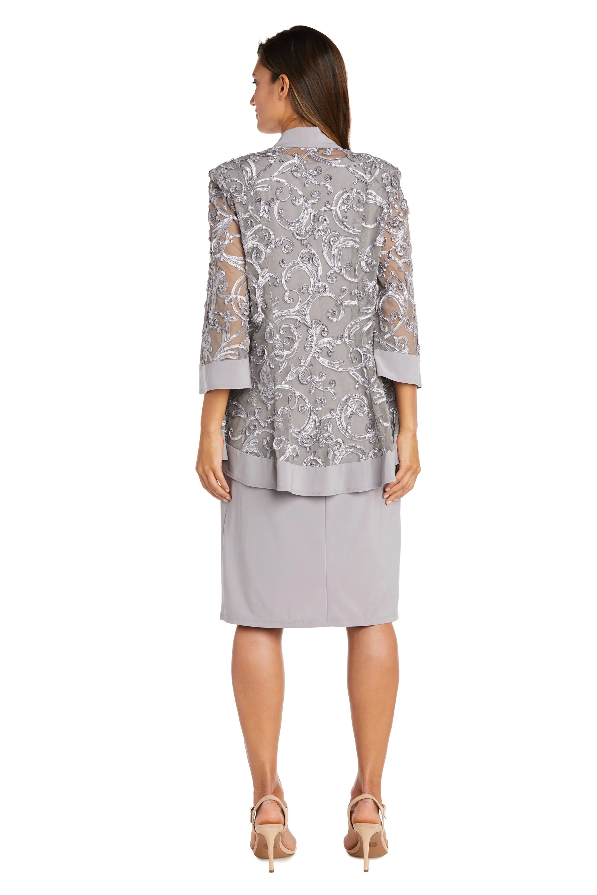 Soutache Dress and Jacket Set with Built In Necklace - Petite sold by R&M Richards product image thumbnail 2