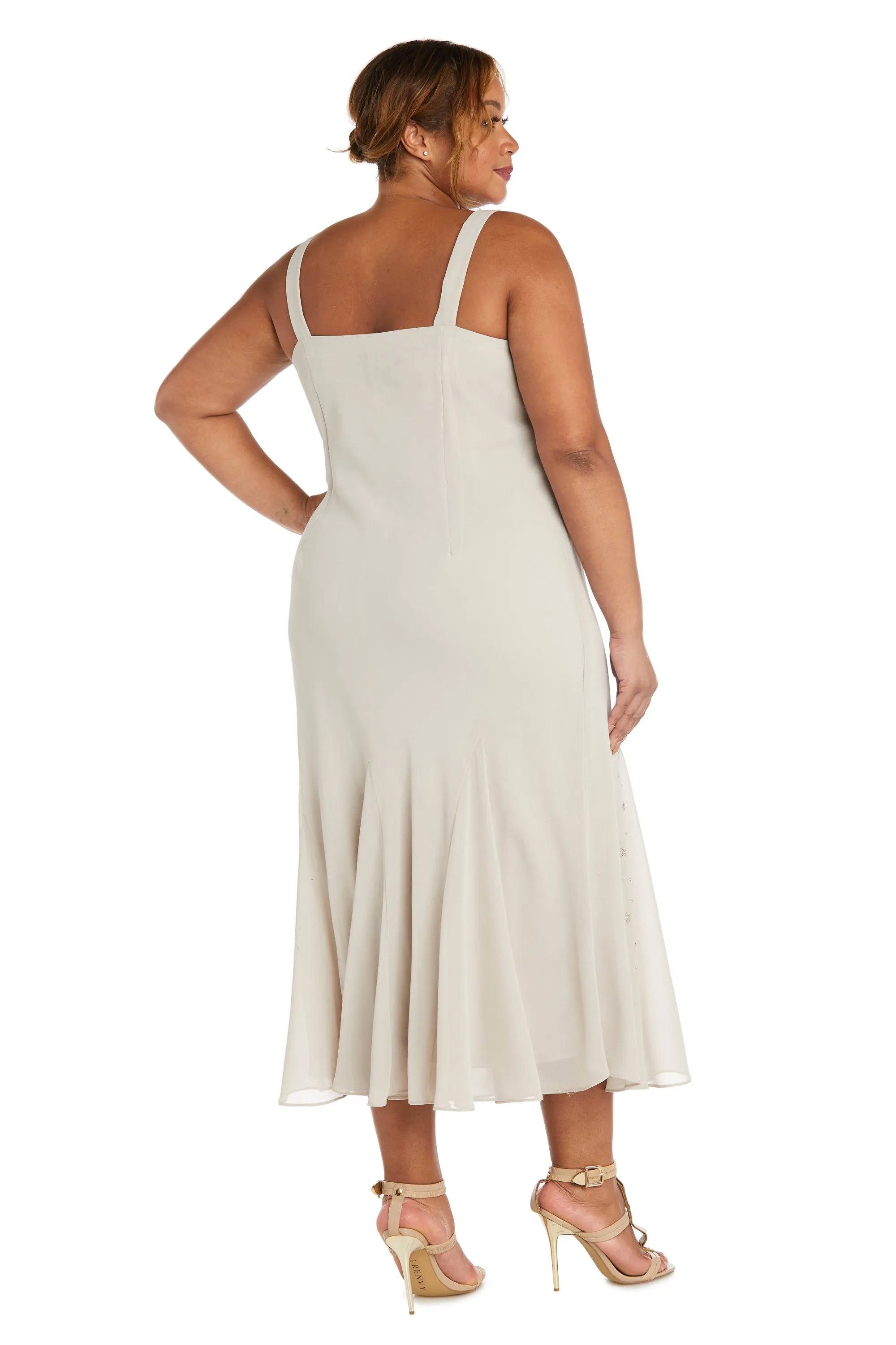 Beaded Slip Chiffon Jacket Dress - Extra Plus sold by R&M Richards product image thumbnail 4