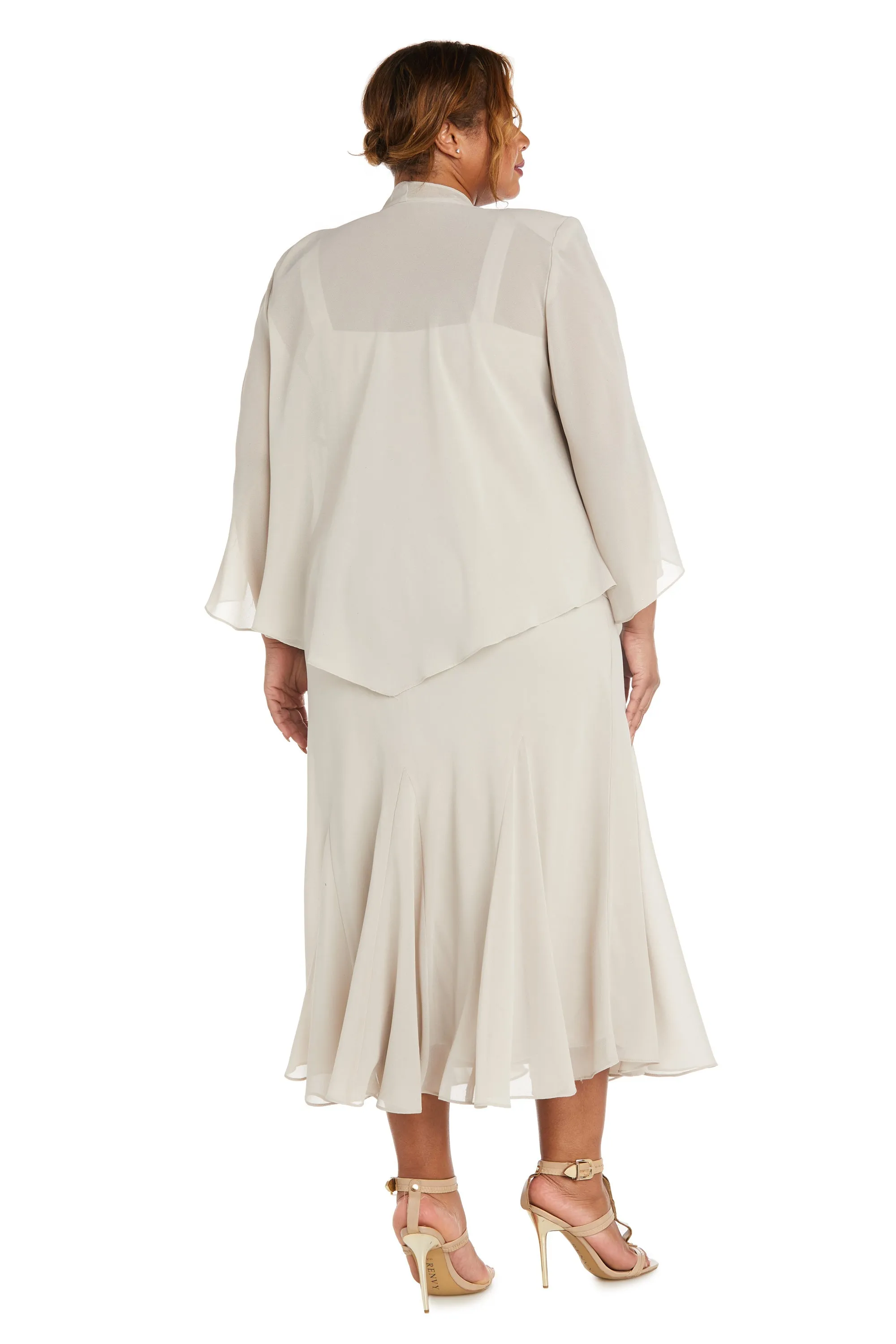 Beaded Slip Chiffon Jacket Dress - Extra Plus sold by R&M Richards product image thumbnail 2