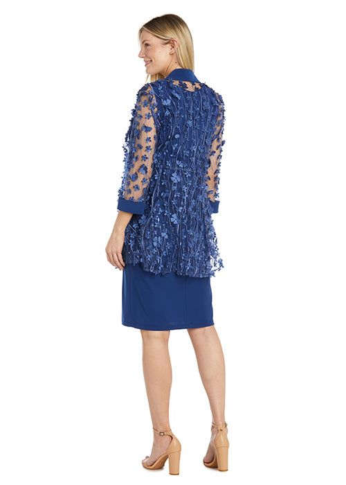 3D Floral Embellished Jacket Dress sold by R&M Richards product image thumbnail 2