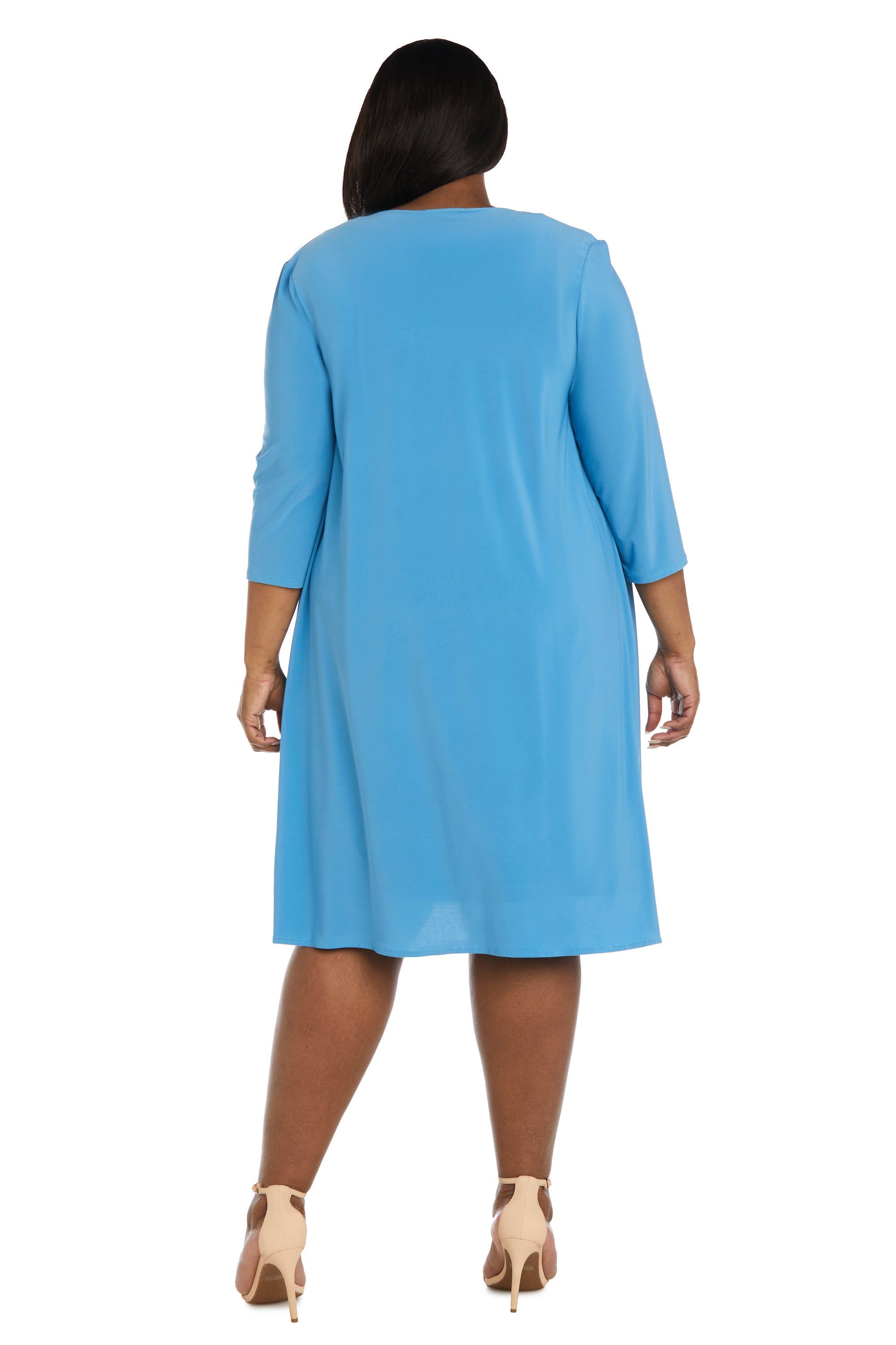 Two-Piece Puff Print Jacket Dress - Plus sold by R&M Richards product image thumbnail 2