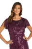 Midi Length Mesh Beaded Dress With Godet Insets - Petite sold by R&M Richards