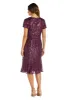 Midi Length Mesh Beaded Dress With Godet Insets - Petite sold by R&M Richards