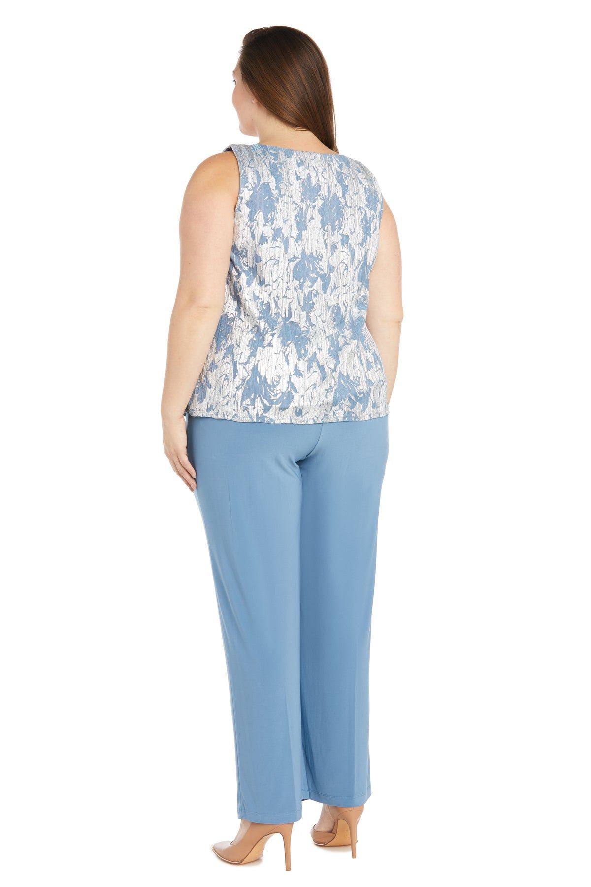 Metallic Patterned Pantsuit - Plus sold by R&M Richards product image thumbnail 4