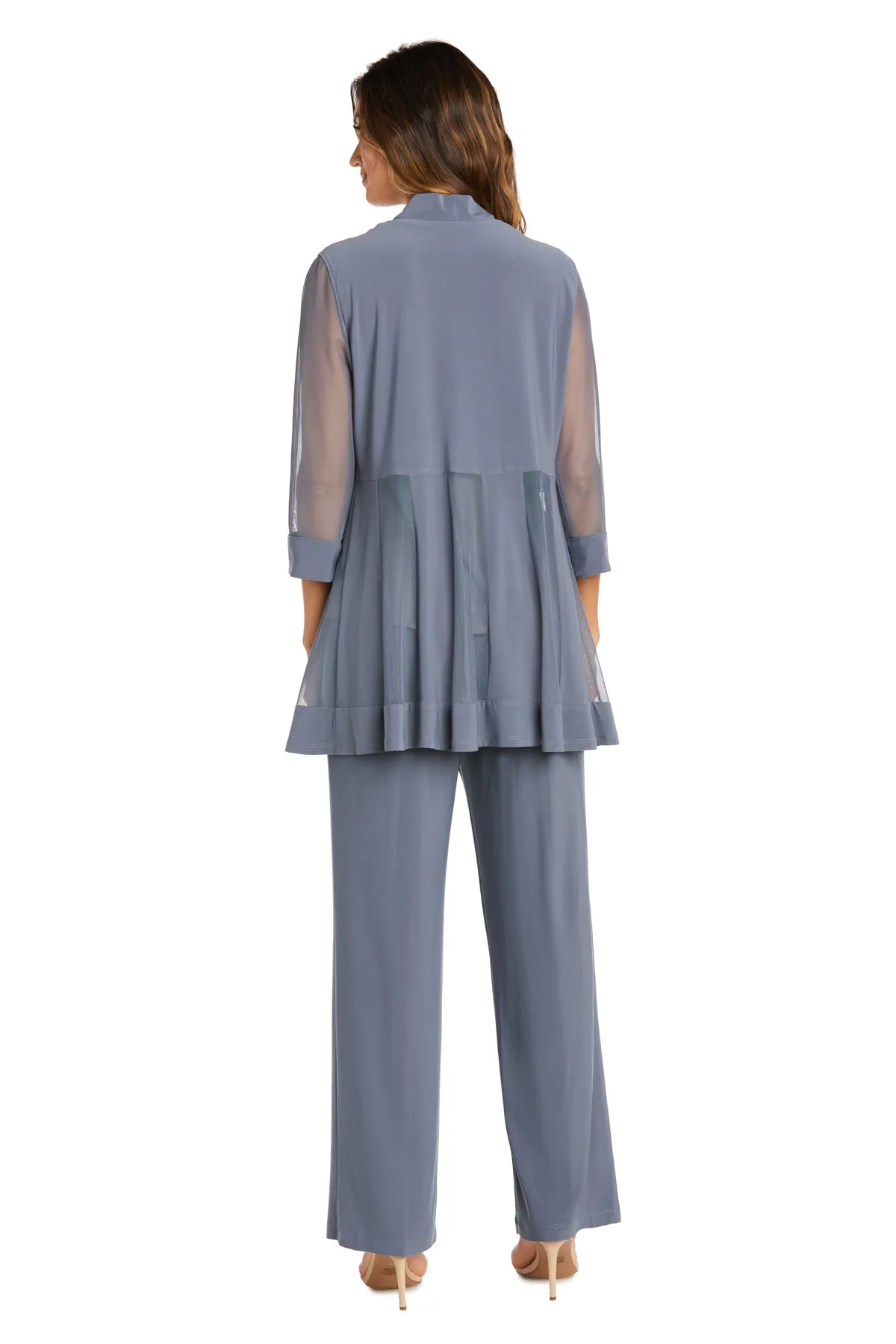 Three Piece Pant Suit with Sheer Inserts, Beading and Diamante - Petite sold by R&M Richards product image thumbnail 2