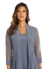 Three Piece Pant Suit with Sheer Inserts, Beading and Diamante - Petite sold by R&M Richards
