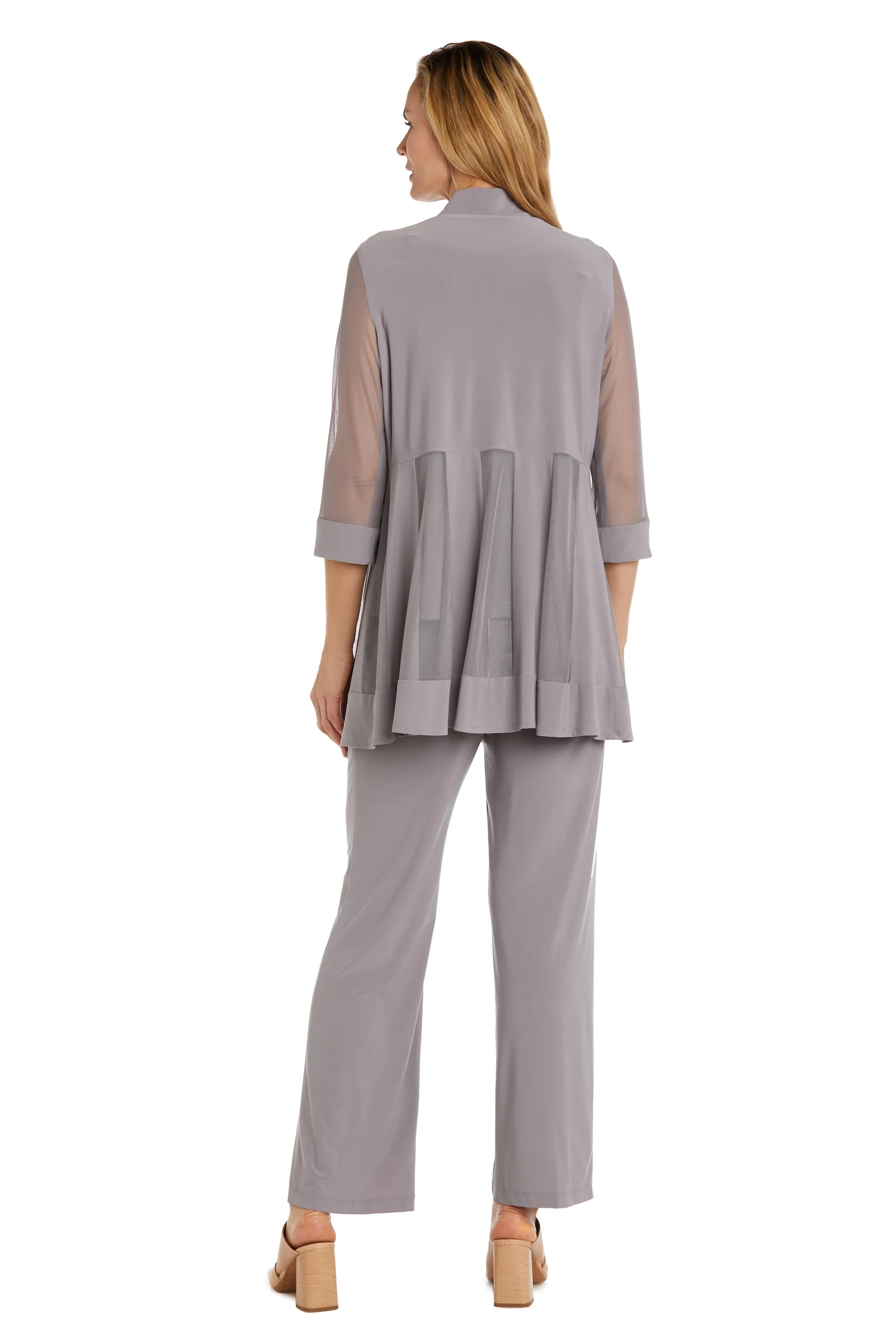 Three Piece Pant Suit with Sheer Inserts, Beading and Diamante - Petite sold by R&M Richards product image thumbnail 5