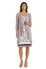 Two-Piece Puff Print Jacket Dress - Petite sold by R&M Richards