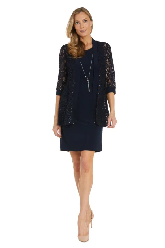 Sequenced Laced Jacket Dress - Petite sold by R&M Richards