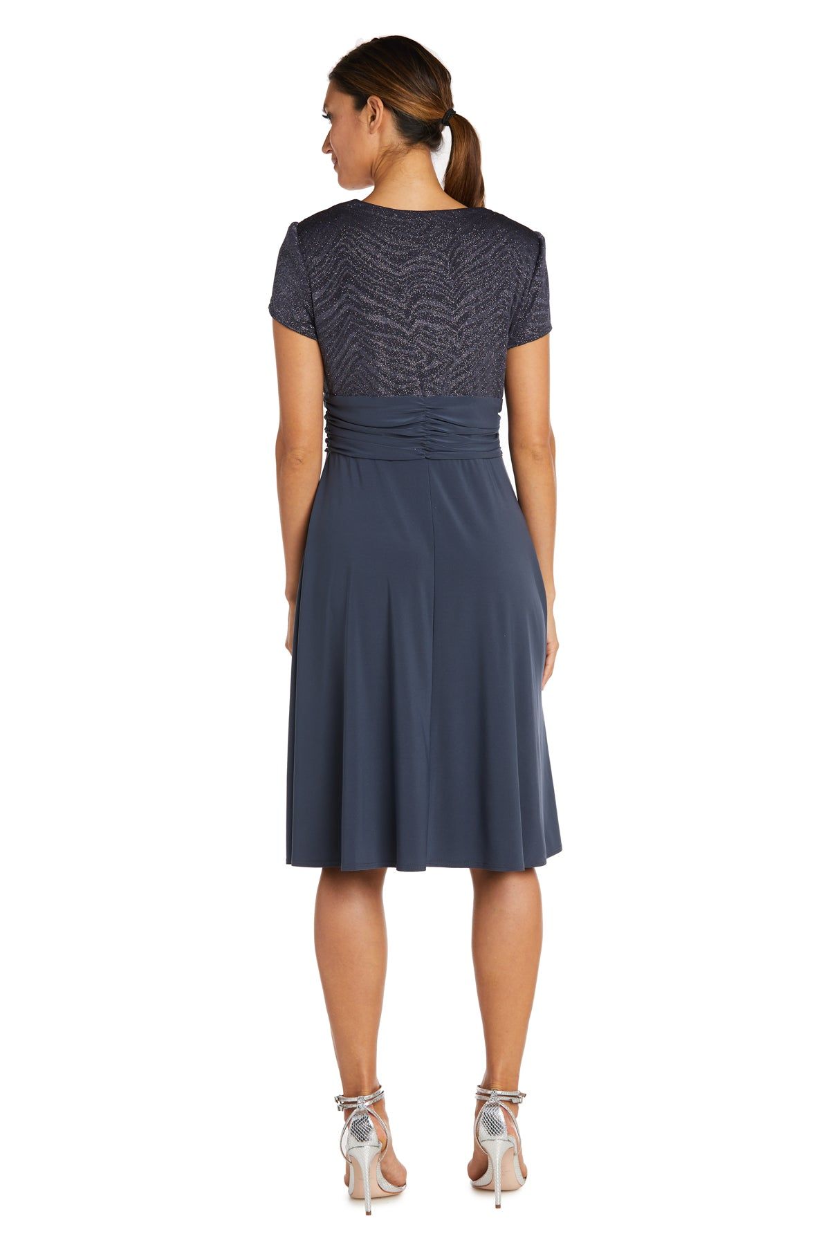 Cascade Wrap Dress with Waist Sash sold by R&M Richards product image thumbnail 5