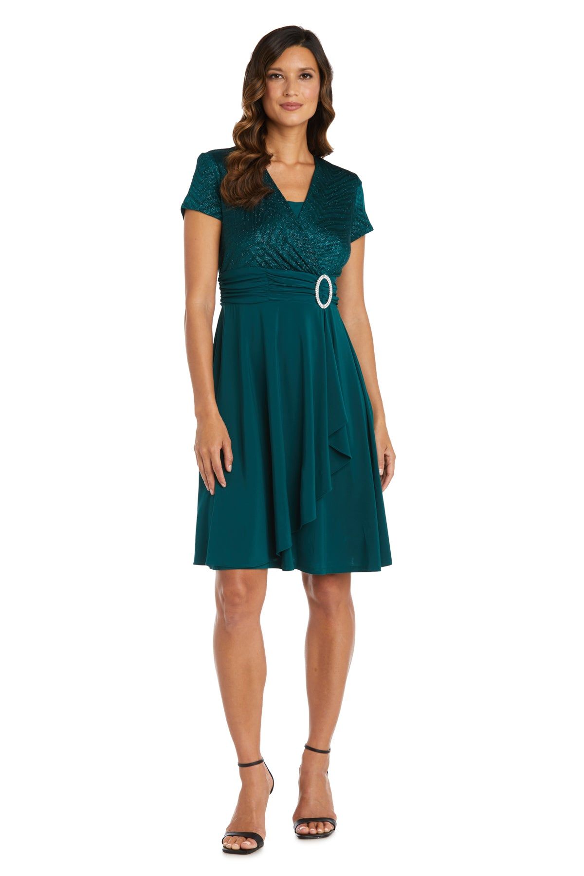 Cascade Wrap Dress with Waist Sash sold by R&M Richards