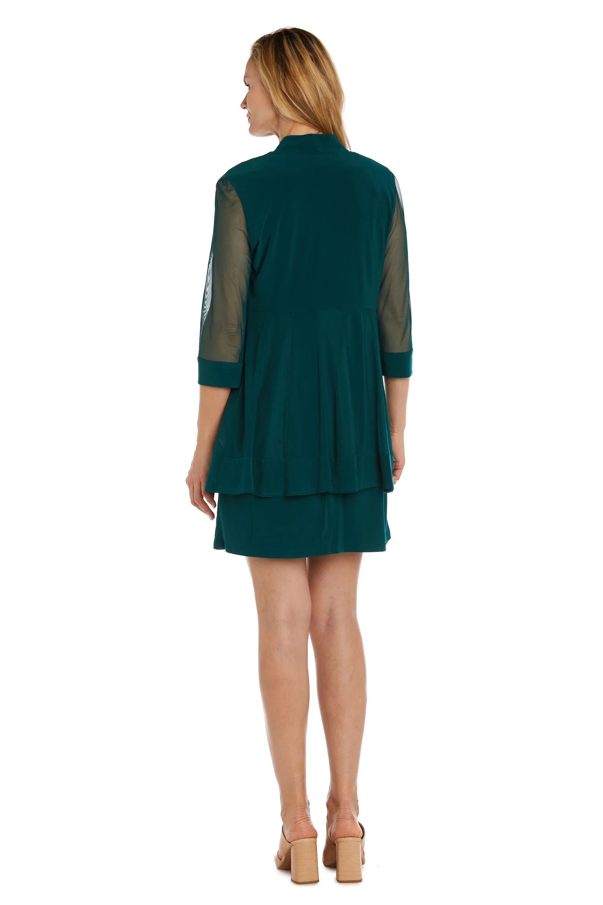 Jacket Dress With Beaded Neckline and Soft Jacket - Petite sold by R&M Richards product image thumbnail 2