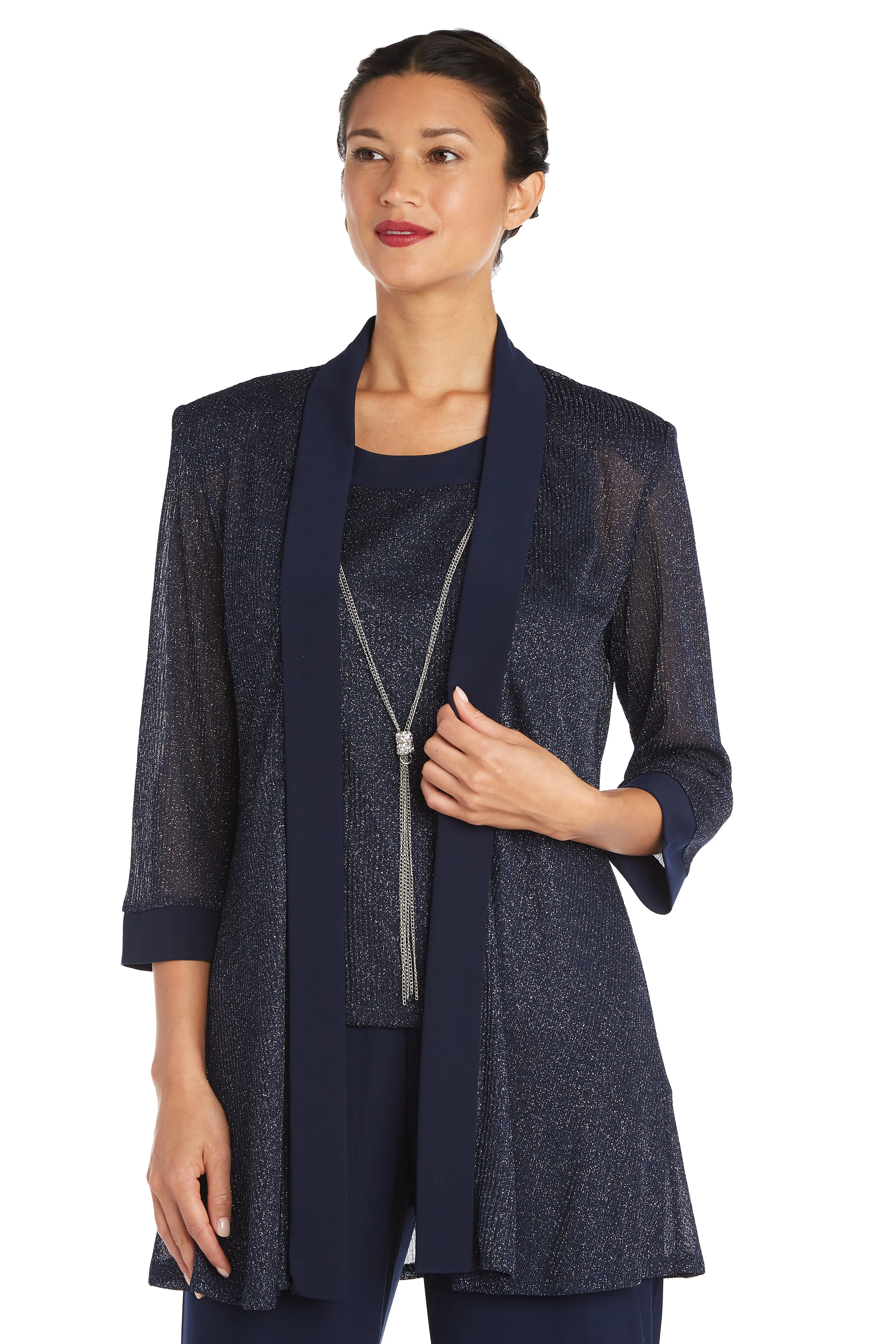 Faux Two-Piece Pant Set with Metallic Details sold by R&M Richards product image thumbnail 3