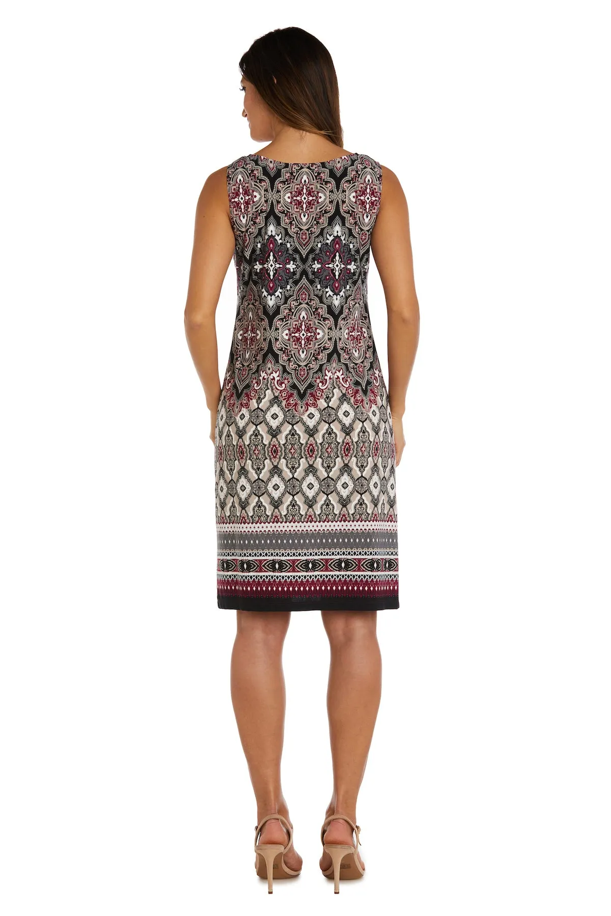 Double Border Puff Print Ity Jacket Dress sold by R&M Richards product image thumbnail 4