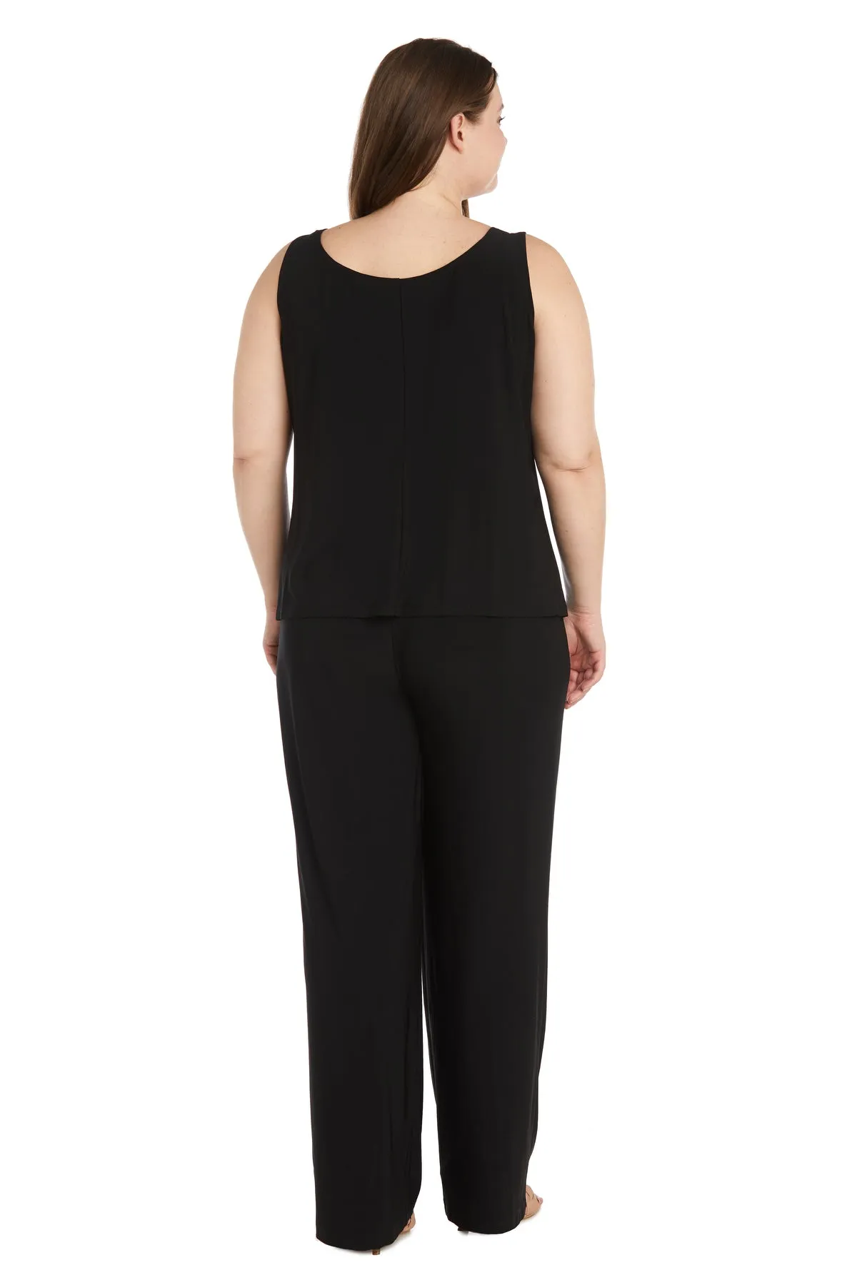 Sequined Embroidered Lace Pantsuit - Plus sold by R&M Richards product image thumbnail 4