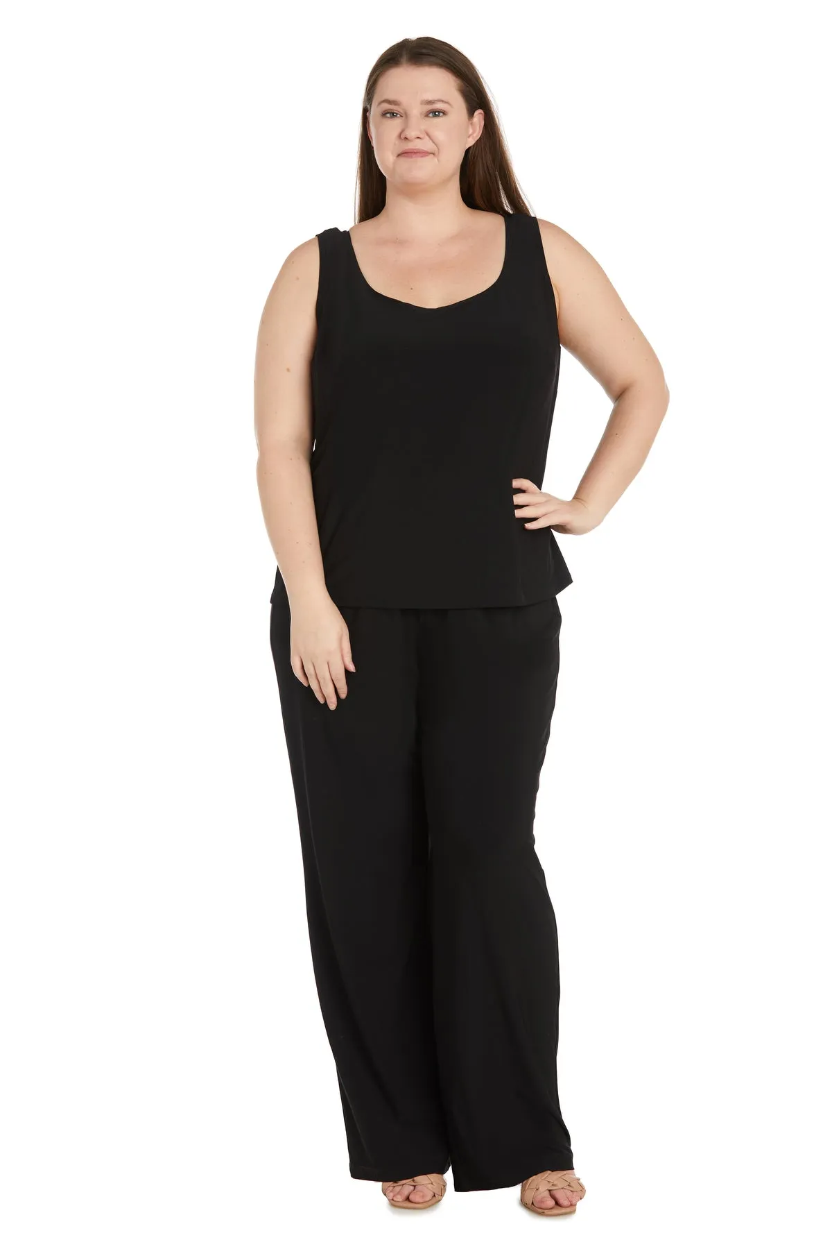 Sequined Embroidered Lace Pantsuit - Plus sold by R&M Richards product image thumbnail 3