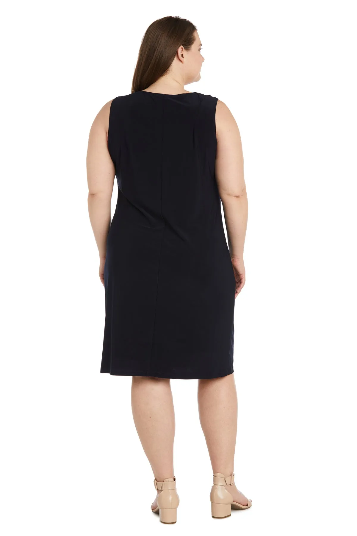 Two-Piece Printed Brocade Jacket and Dress Set - Plus sold by R&M Richards product image thumbnail 4