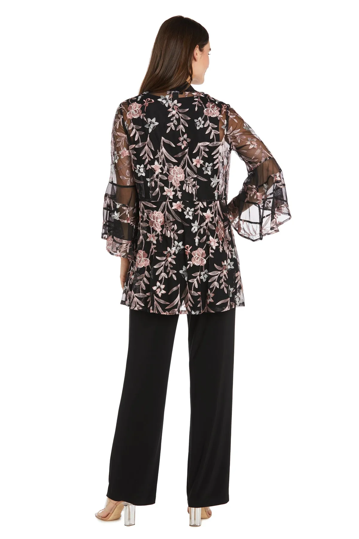 Embroidered Pantsuit with Flutter Sleeves sold by R&M Richards product image thumbnail 5