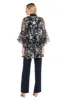 Embroidered Pantsuit with Flutter Sleeves sold by R&M Richards