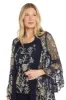 Embroidered Pantsuit with Flutter Sleeves sold by R&M Richards