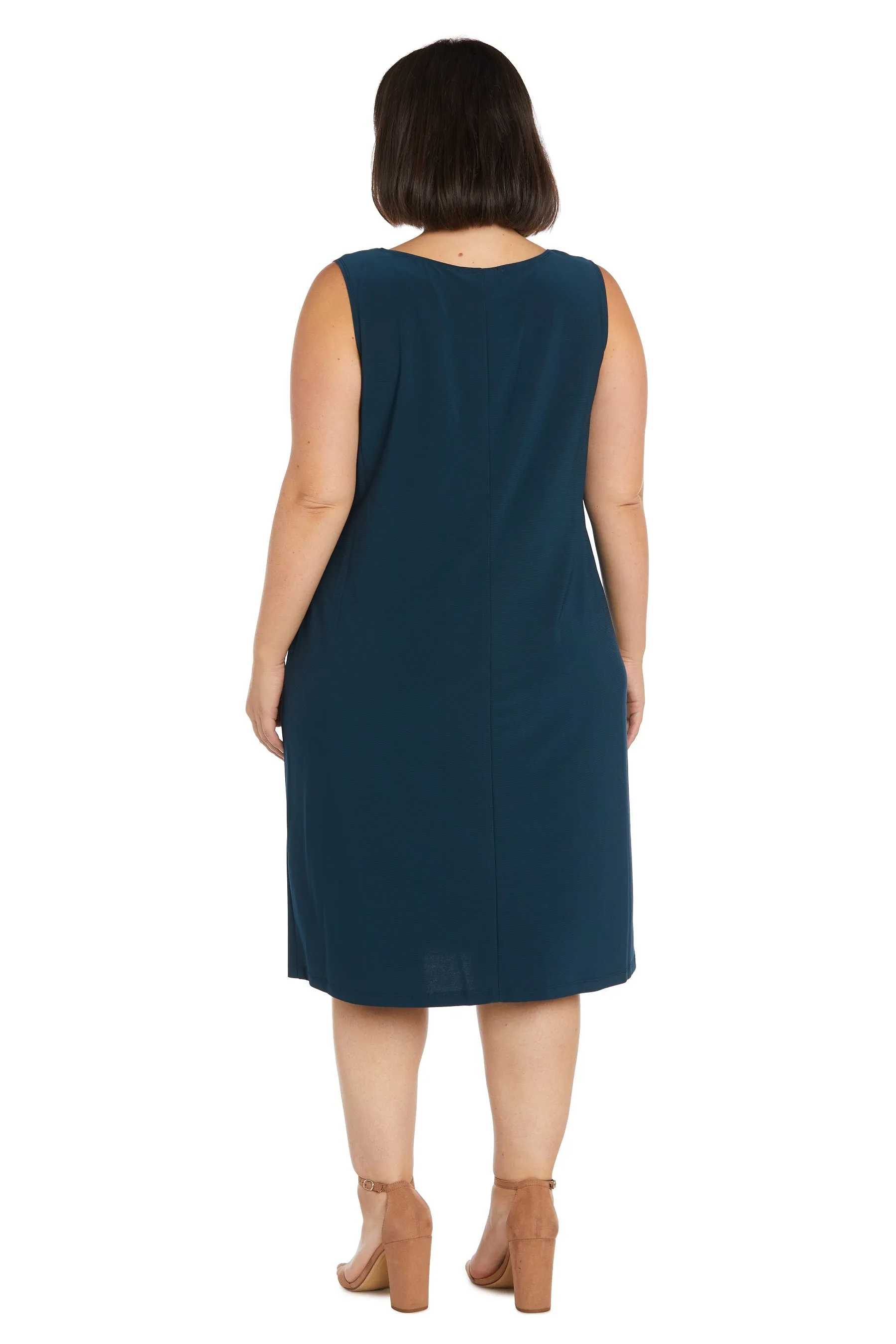 Jacket Dress With Necklace - Plus sold by R&M Richards product image thumbnail 4