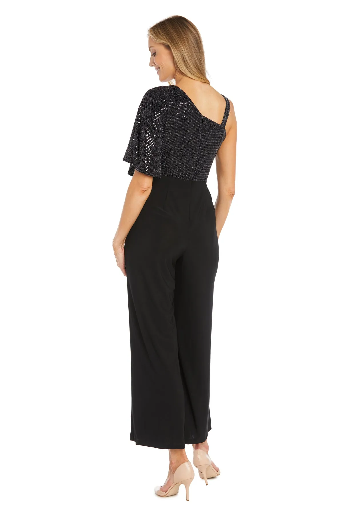 One Shoulder Metallic Jumpsuit sold by R&M Richards product image thumbnail 2