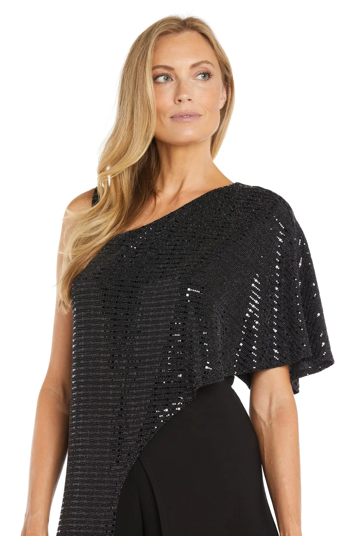 One Shoulder Metallic Jumpsuit sold by R&M Richards product image thumbnail 3