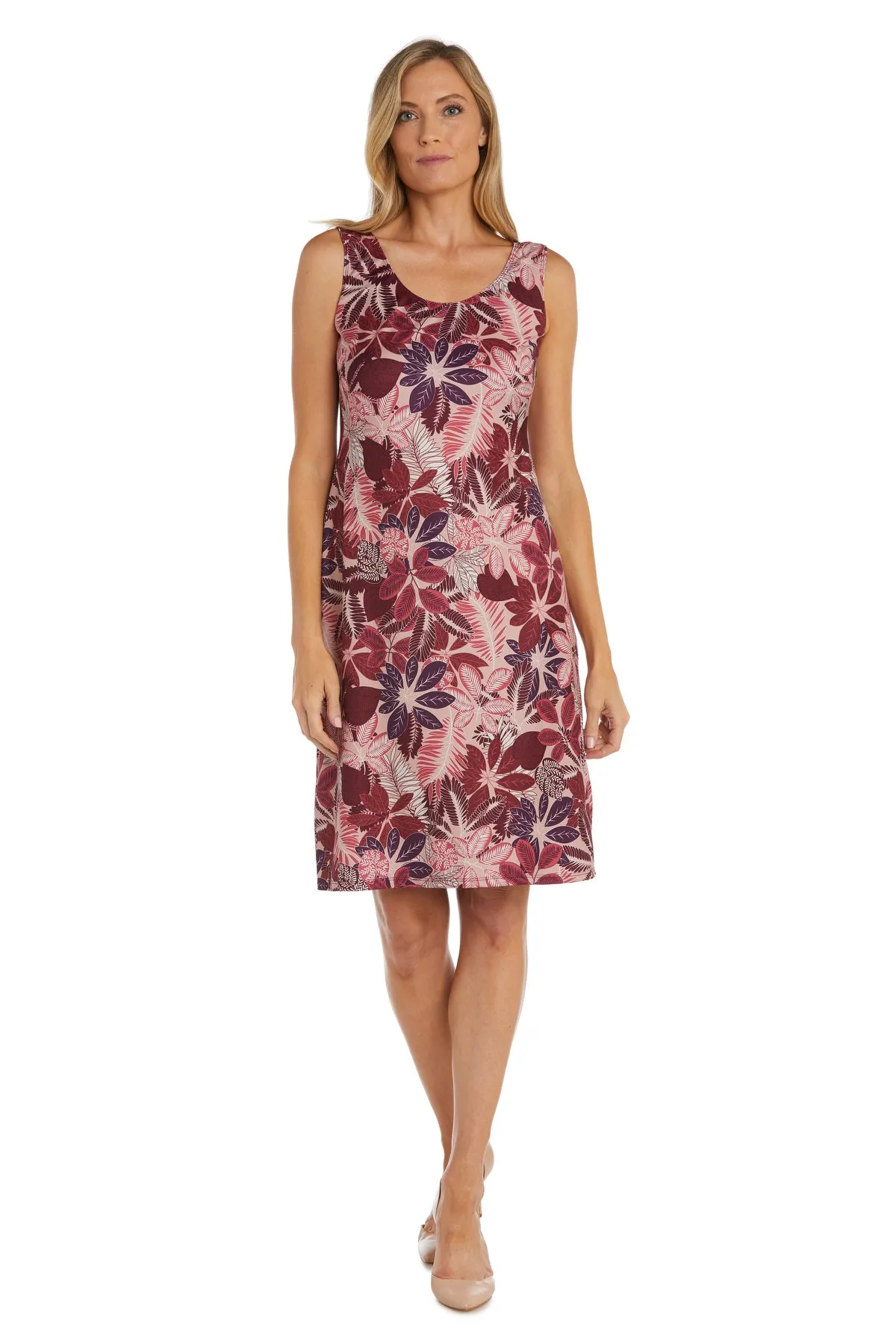 Short Daytime Floral Dress with Chiffon Blouse Overlay sold by R&M Richards product image thumbnail 3