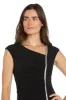 Long Ity Dress with Asymmetrical Top and Rhinestone Trim sold by R&M Richards