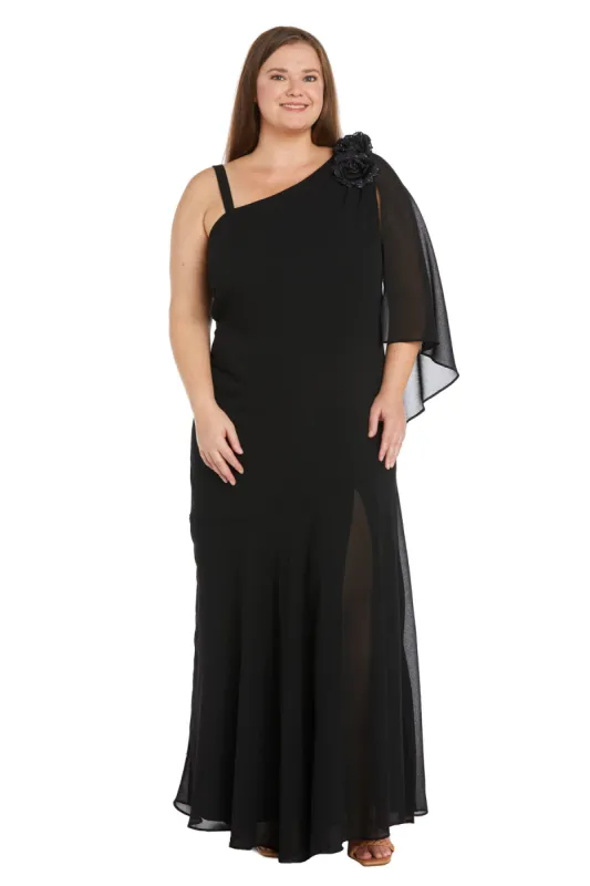Dress Featuring an Elegant Chiffon Cape - Plus sold by R&M Richards