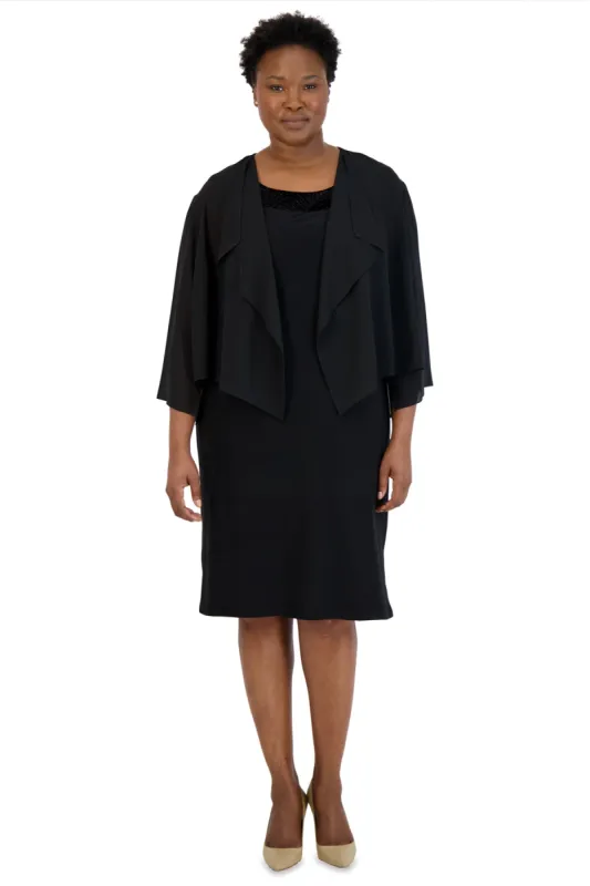 Cropped Scarf Hem Coverup - Plus sold by R&M Richards