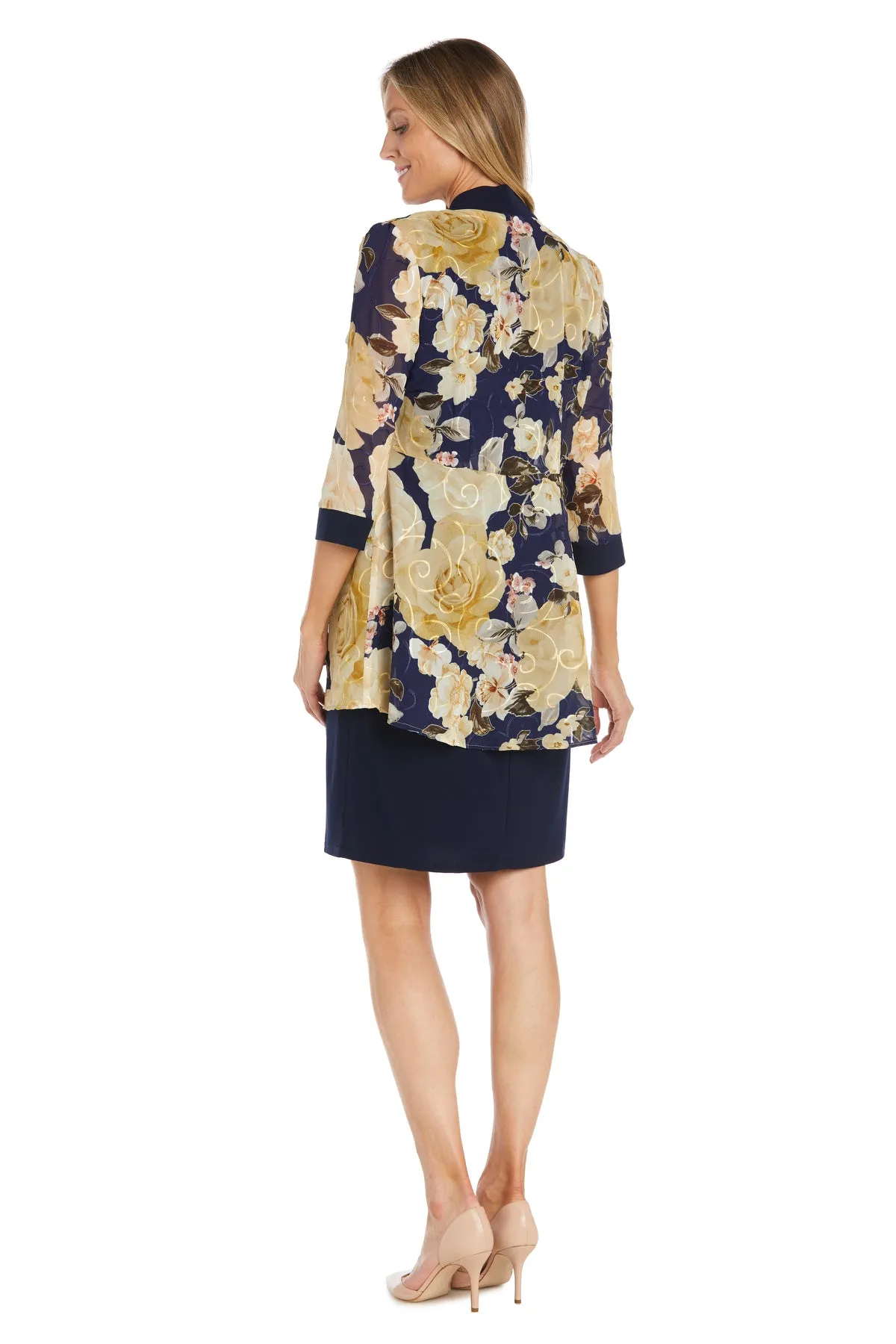 Printed Chiffon Jacket Dress sold by R&M Richards product image thumbnail 2