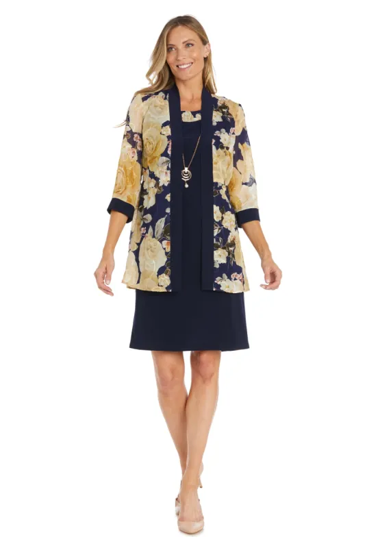 Printed Chiffon Jacket Dress sold by R&M Richards