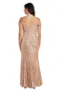 Long Off The Shoulders  Evening Gown With Sequins sold by R&M Richards
