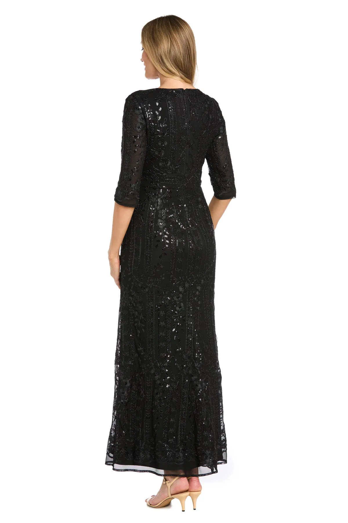 Floral Embroidered Evening Gown sold by R&M Richards product image thumbnail 2