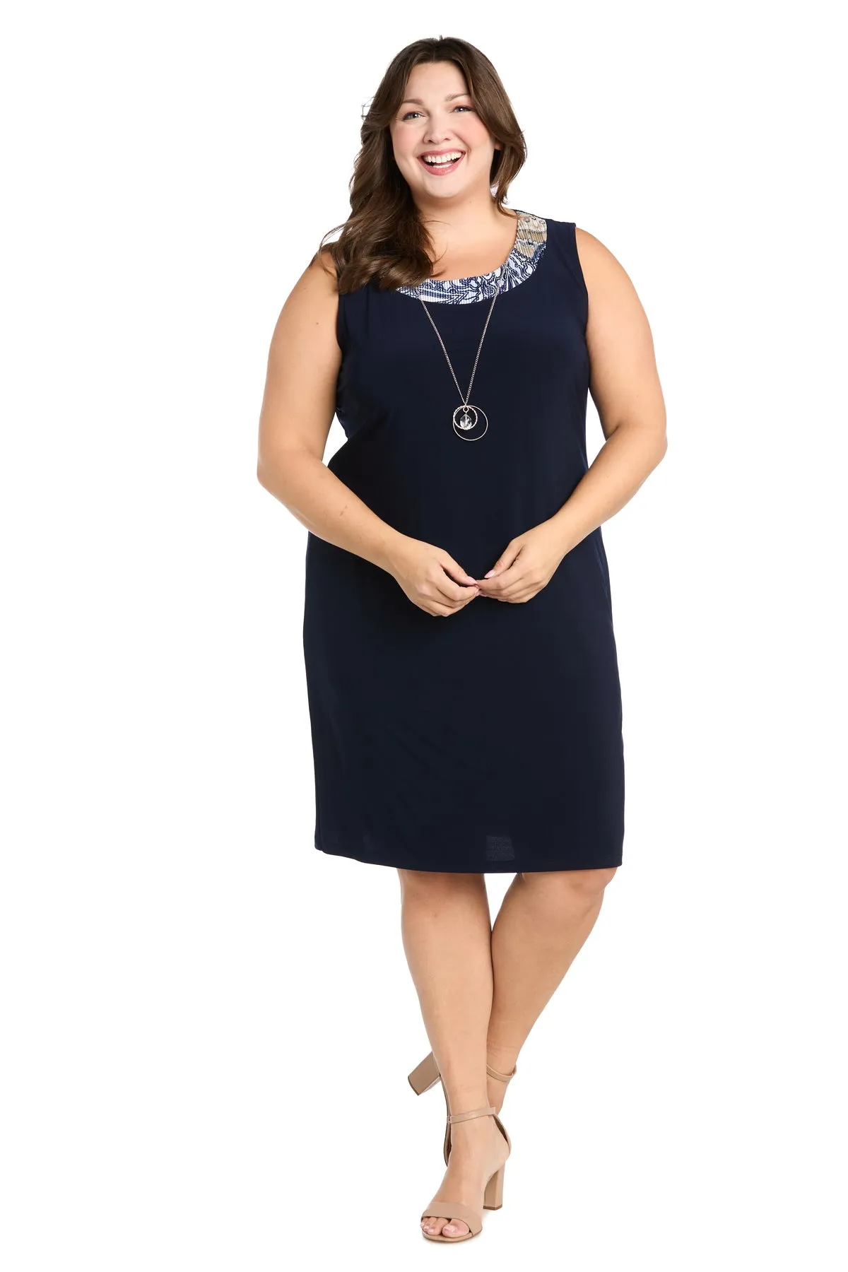 Puff Printed Circular Ity Flyaway Jacket Dress With Paisley Scroll Print - Plus sold by R&M Richards product image thumbnail 3