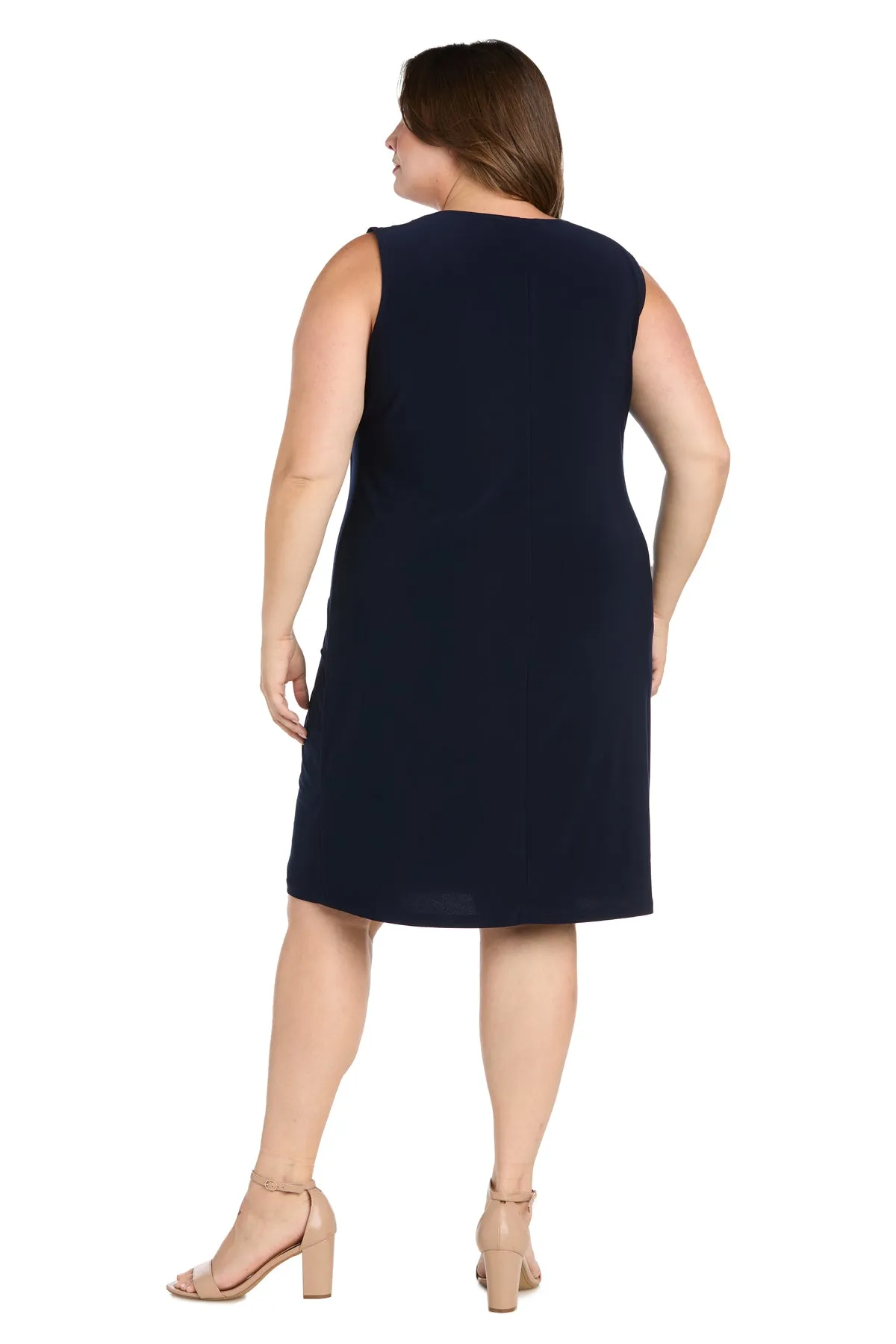 Puff Printed Circular Ity Flyaway Jacket Dress With Paisley Scroll Print - Plus sold by R&M Richards product image thumbnail 4